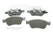 1 sada brzdových doštičiek pre kotúčovú brzdu 4E0698151R 1 sada brzdových doštičiek pre kotúčovú brzdu 4E0698151R