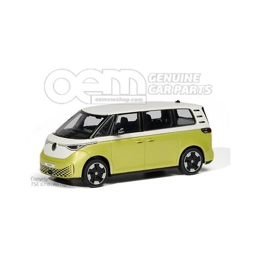 1T3099300  D1B Model car, 1:43, ID. Buzz, candy white / lime yellow metallic