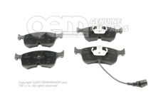 1 sada: brzdové doštičky s indikátorom opotrebovania kotúčovej brzdy 5WA698151AK (1)