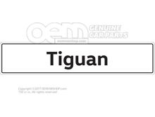 5N0071801A Vehicle number plate sign, Tiguan number plate type designation