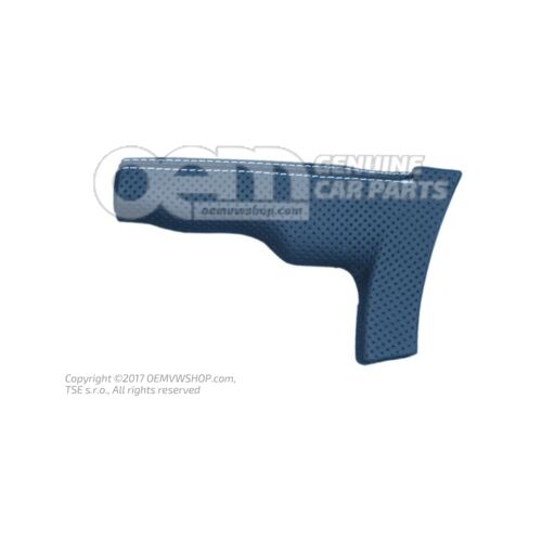 Kľučka pre páku ručnej brzdy soul (čierna) / strieborná Audi TTRS Coupe / Roadster 8J