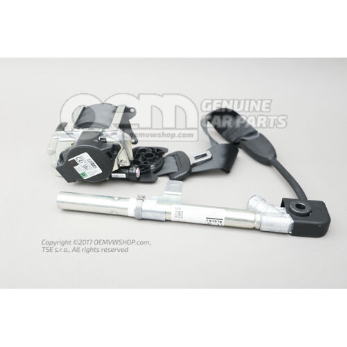 Trojbodový bezpečnostný pás Čierny 6F0857706H RAA