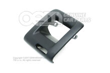 Ozdobná lišta pre zámok titánová čierna