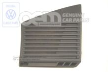 Mriežka reproduktora s ventilačným otvorom saténová čierna