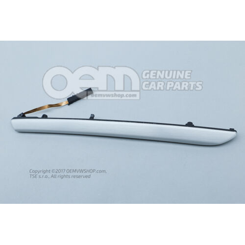 Ozdobná vložka hliník brúsený striebro