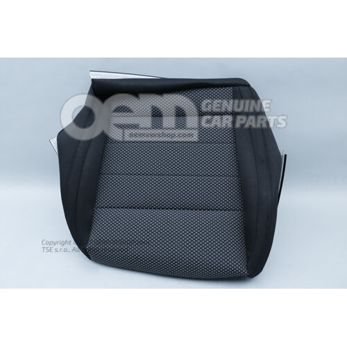 Poťah sedadla (látka) saténovo čierna