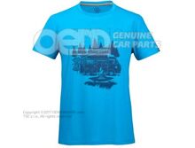 7E9084200D D5E T-shirt, XL, men’s, light blue, T2 print, Heritage Collection