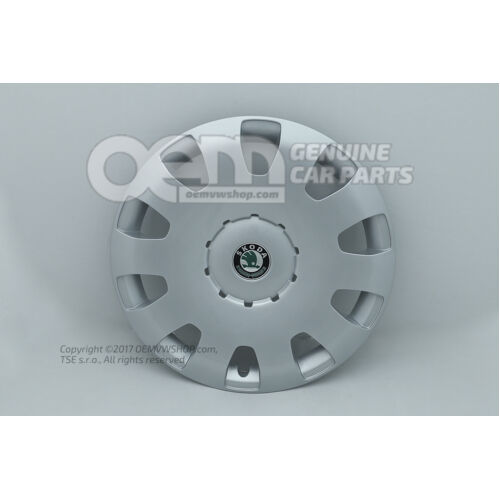 Ozdobné kryty kolies Kryt náboja čierny / lesklý chróm Škoda Octavia 1U