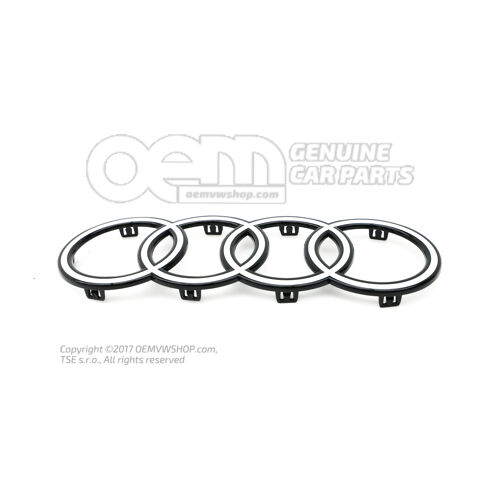 Emblém AUDI polárna biela 4M0853605A 90A