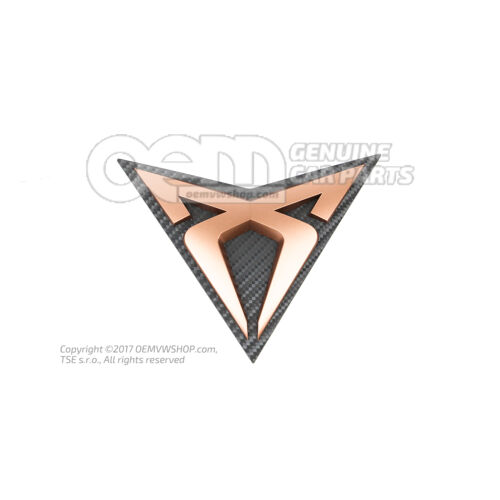 Emblém 'CUPRA' medená 5FA853679ARZH