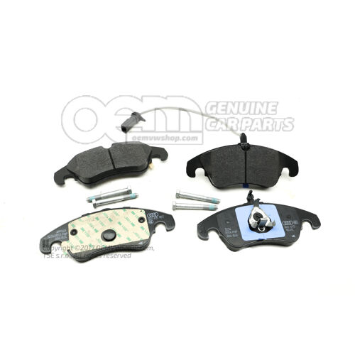 1 sada: brzdové platničky s indikátorom opotrebenia pre kotúčové brzdy Audi Q5 8R 8K0698151Q