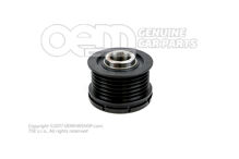 Remenica na rebr. kl. rem. s voľnobehom a ochranným krytom (2)