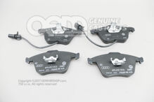 1 sada: brzdové doštičky s indikátorom opotrebovania kotúčovej brzdy 4F0698151Q (1)