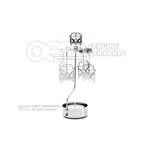3B2087798 Tealight carousel, Silver, T1, Winter/Christmas Collection