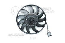 Ventilátor chladiča s riadiacou jednotkou