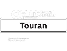 1T0071801A Vehicle number plate sign, Touran number plate type designation