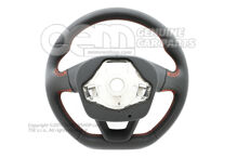 Multiriadiaci (kožený) volant čierny / čierny / červený (1)