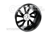 Hliníkový disk čierna-metalická 3V0601025CHFL8 (1)