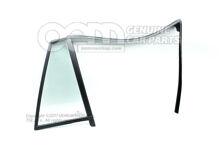 Sklo dverí pevné s tesnením a vedením okna