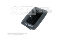 Vodiaca lišta bezpečnostného pásu (horný popruh) žula (šedá)