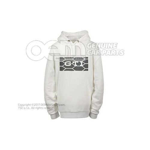 3A5084051D 54W Hooded sweatshirt, XL, unisex, White, GTI Collection