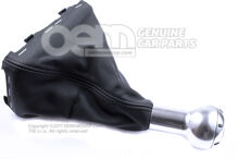 Hlavica rýchlos. páky (hliník) s obkladom rýchl. páky (koža) SOUL (čierna)