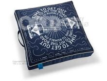 7E9069691 Cushion, Blue-white, water-repellent, Heritage Collection