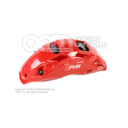 4K0615107P Audi RS7 Sportback a RS6/RS6 plus/Avant Quattro červená Brzdový strmeň bez brzdových doštičiek veľkosť 420x40 mm vľavo