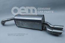 Koncový tlmič hluku s dvojitou koncovou rúrou