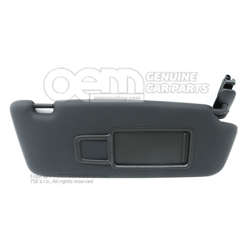 Slnečná clona so zrkadlom a krytom SOUL (čierna)