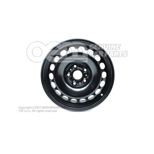 Oceľový ráfik rally čierny