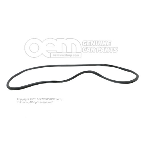 Tesnenie dverí, vnútorné saténové čierne