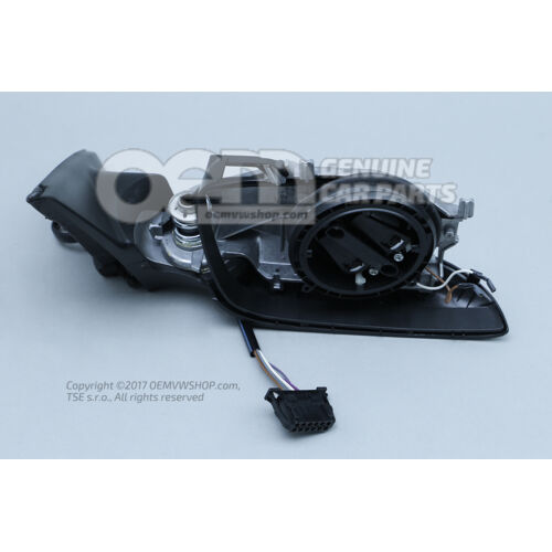 Vonkajšie zrkadlo (konvexné) (elektricky nastaviteľné a vyhrievané) saténovo čierna