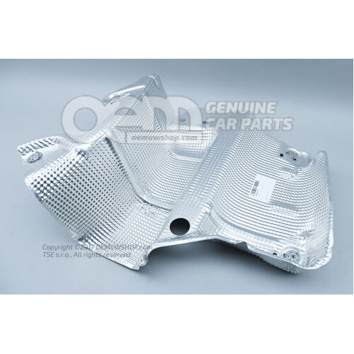 Tepelný ochranný plech pre koncový tlmič hluku