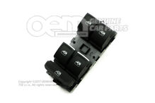 Spínač elektrického elektrického ovládania okien saténová čierna / kamenec