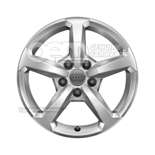 Hliníkový ráfik strieborná s diamantom Audi Q2 81