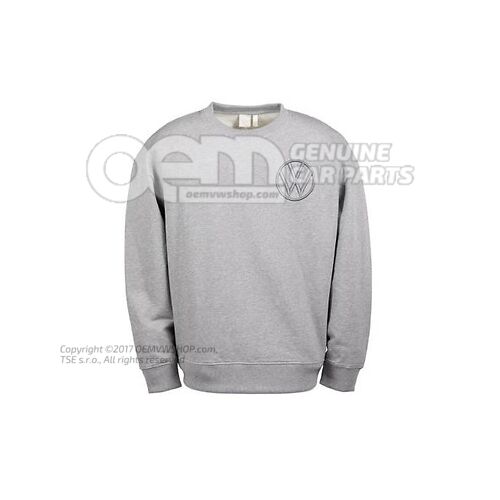 330084131B 8XP Sweatshirt, M, men's, Grey Melange, Volkswagen Collection