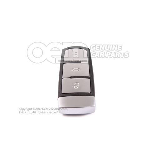 Vysielacia jednotka satén. čierna/chróm. polomatná