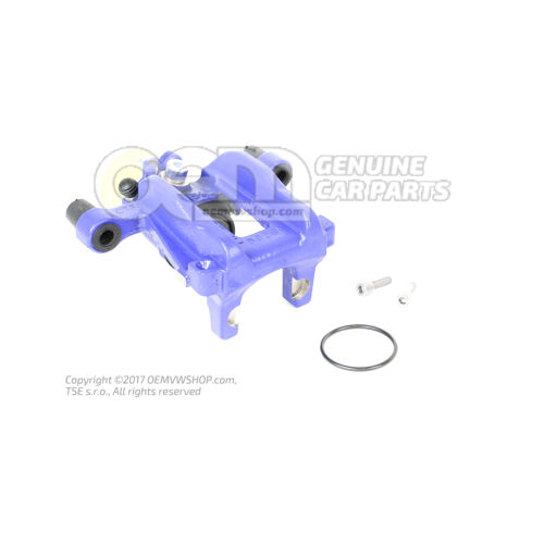 Volkswagen Golf 8R modrý strmeň pre brzdy rozmer 310x22mm zadný pravý 5WA615424BSQ5