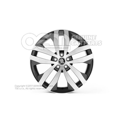 Hliníkový ráfik čierna metalíza