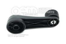 Kľuka okna saténová čierna (1)