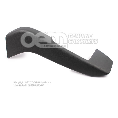 Kryt pre madlo saténový čierny