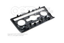 Rámček pre displej a ovládaciu jednotku čierny Volkswagen Golf Cabriolet 5K (1)