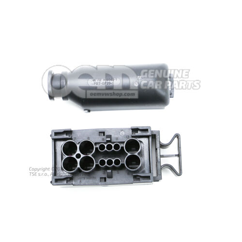 Puzdro s plochými kontaktmi s blokovaním kontaktu