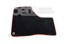 1 sada podložiek pod nohy duša (čierna) / červená magma