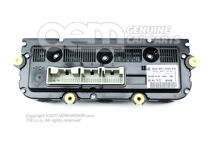 Zobrazov. a ovládacia jedn. s riad. jedn. pre elektronicky regulovanú klimatizáciu saténovo čierna/hliníková (1)