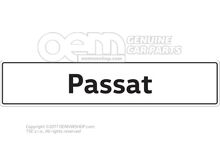 3AA071801A Vehicle number plate sign, Passat number plate type designation