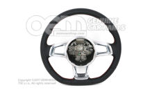 Volant (koža) volant čierna/blesková červená