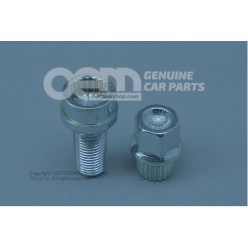 Skrutka kolesa, ochrana proti odcudzeniu, skrutka kolesa, kódovacie kľúče proti krádeži