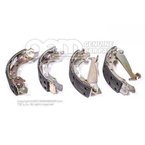 1 súprava brzdových čeľustí s obloženiami